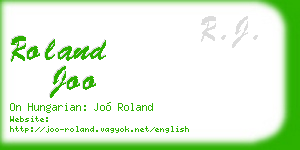 roland joo business card